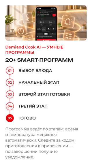 Аэрогриль DEMIAND SANDERS DK-2200/Черный-Wifi