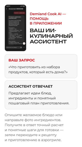 Аэрогриль DEMIAND SANDERS DK-2200/Черный-Wifi
