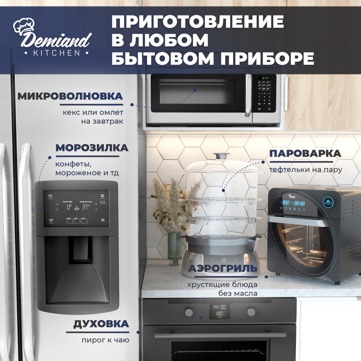 4 Силиконовая форма для запекания и выпечки DEMIAND, для аэрогрилей, духовок, микроволновок и пароварок, устойчива к высоким температурам, безопасный пищевой силикон, BPA FREE, квадратная, 20 см, SIL-SQ/BROWN20 — изображение 4