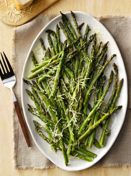 Спаржа с лимоном и пармезаном