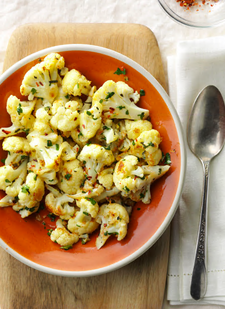 Цветная капуста с травами и лимоном