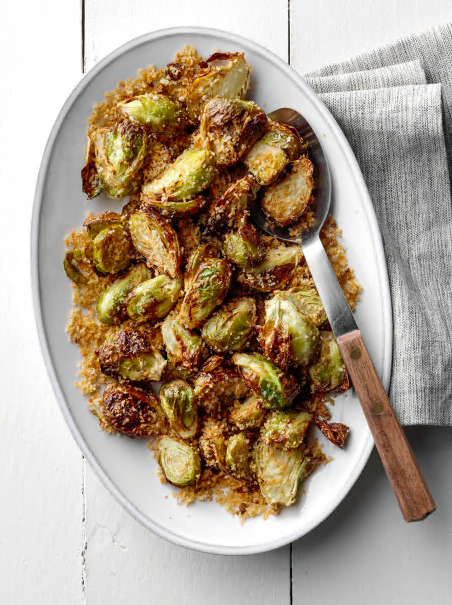 Брюссельская капуста с чесноком и розмарином