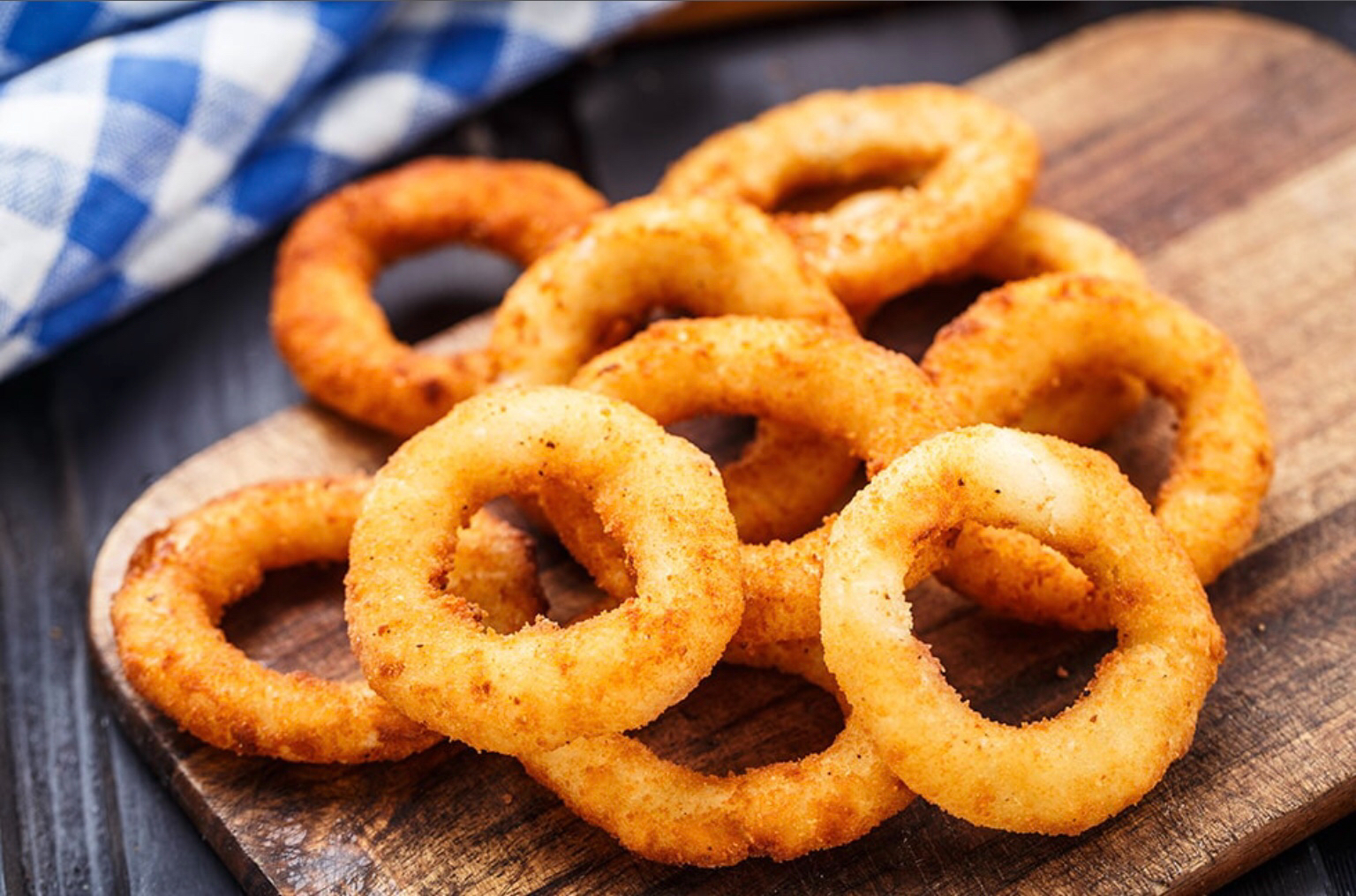 Луковые кольца в кляре