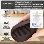 Силиконовая форма для запекания и выпечки DEMIAND, для аэрогрилей, духовок, микроволновок и пароварок, устойчива к высоким температурам, безопасный пищевой силикон, BPA FREE, квадратная, 18.6 х 18.6 х 7 см, АА-146/Шоколад — изображение 6