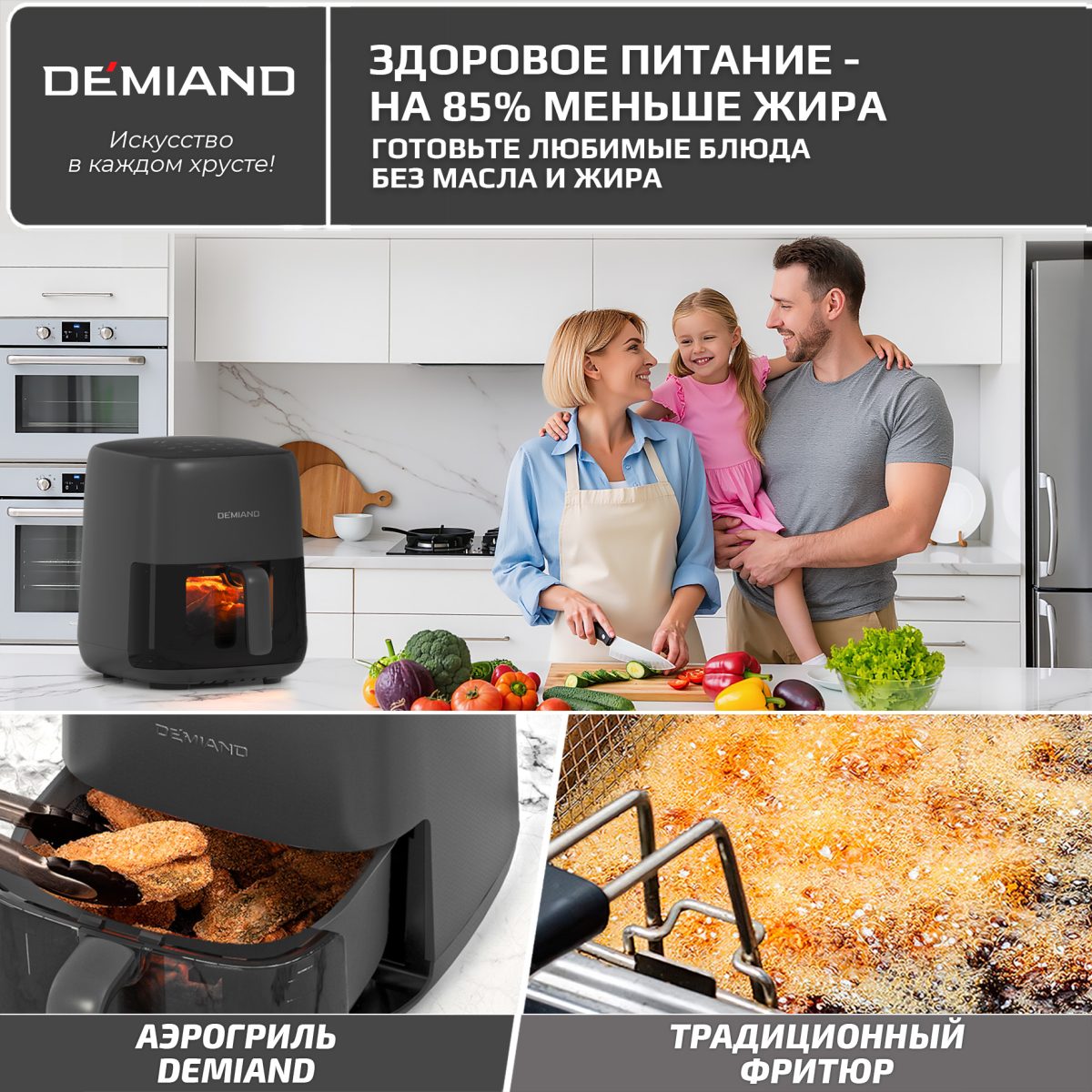Аэрогриль DEMIAND TARVIN с Wi-Fi — изображение 11