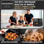 Аэрогриль DEMIAND Luneo с Wi-Fi и управлением через приложение;  с функциями фритюрницы, духовки и микроволновки без СВЧ-излучения — изображение 13