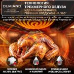 Аэрогриль DEMIAND Luneo с Wi-Fi и управлением через приложение;  с функциями фритюрницы, духовки и микроволновки без СВЧ-излучения — изображение 15